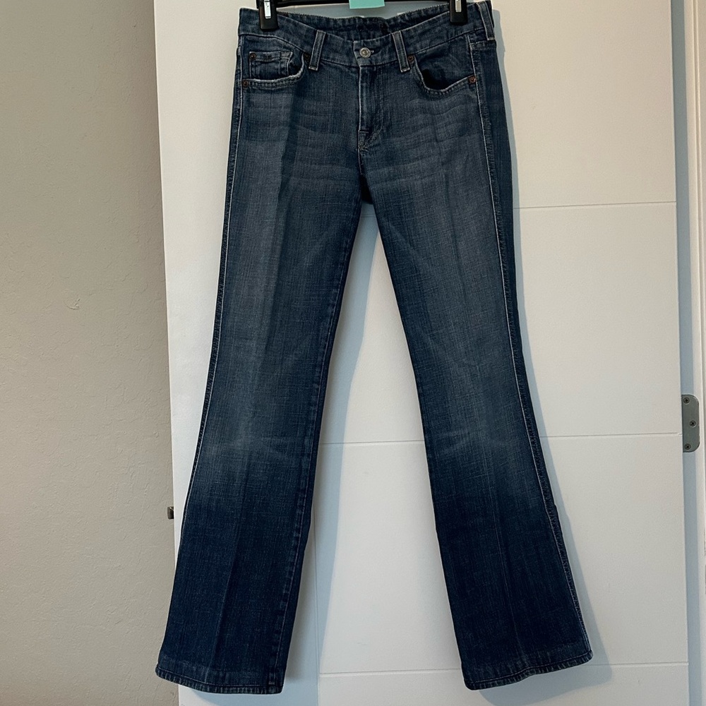 Seven7 low waist straight leg jeans